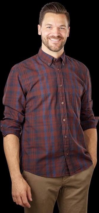 Produktbild Marc O'Polo Button Down Shirt Chest Pocket Multi/Crimson Bro (XXL)