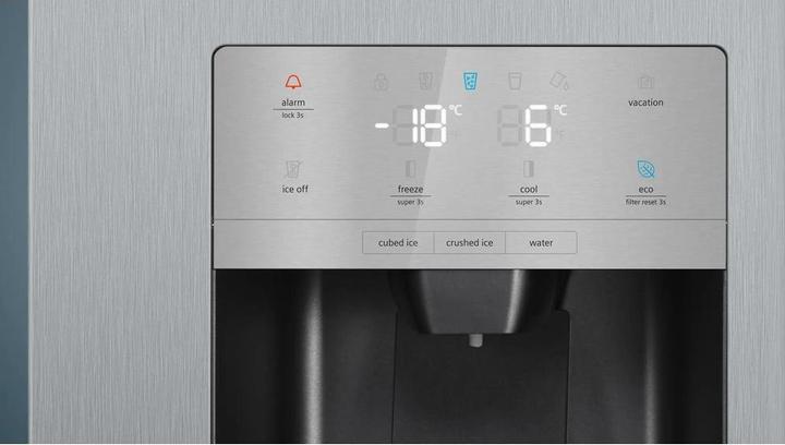 Immagine prodotto Siemens iQ500, Amerikanischer Side by Side, 178.7 x 90.8 cm, Edelstahl antiFingerprint, KA93GAIDP (560 l)