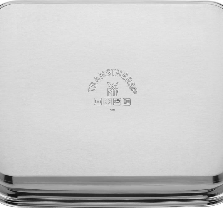 Produktbild WMF Dampfgarer Bräter 3,5l Glasdeckel Garblech Vitalis Compact Edelstahl (Bräter + Schmortopf, Edelstahl)