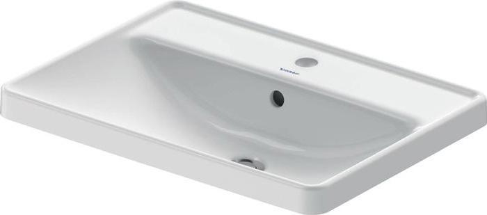 Produktbild Duravit Einbauwaschtisch D-NEO 600x435mm m ÜL m HLB 1 Hahnloch weiss (Einbauspüle, 43.50 cm, 60 cm)
