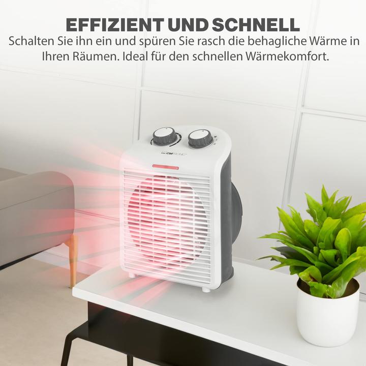 Produktbild Clatronic HL3761WH Elektrische Raumheizung Indoor Elektrischer Raumheizlüfter (2000 W)