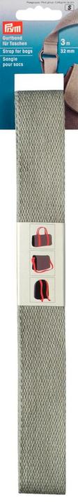 Actual product image Prym Webbing for bags, light grey 30 mm, card 3 m
