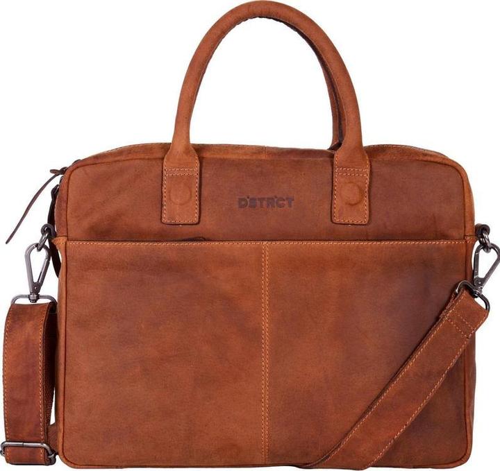 Produktbild DSTRCT Wall Street Leder -Laptop -Tasche - 15,4 Zoll - Cognac (15.40")