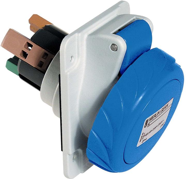 Schneider Electric SE PKY32F723 Surface-mounted socket outlet, angled, IP67, 32A, 230V, 3p