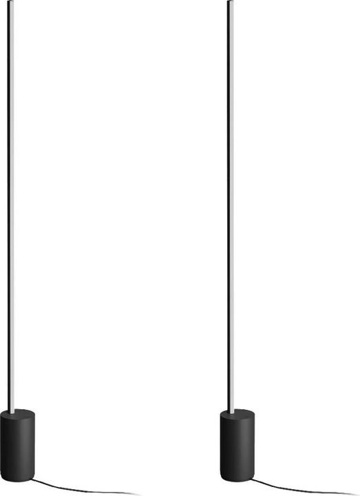 Productafbeelding WiZ signify philips hue gradient signe vloerlamp zwart set van 2