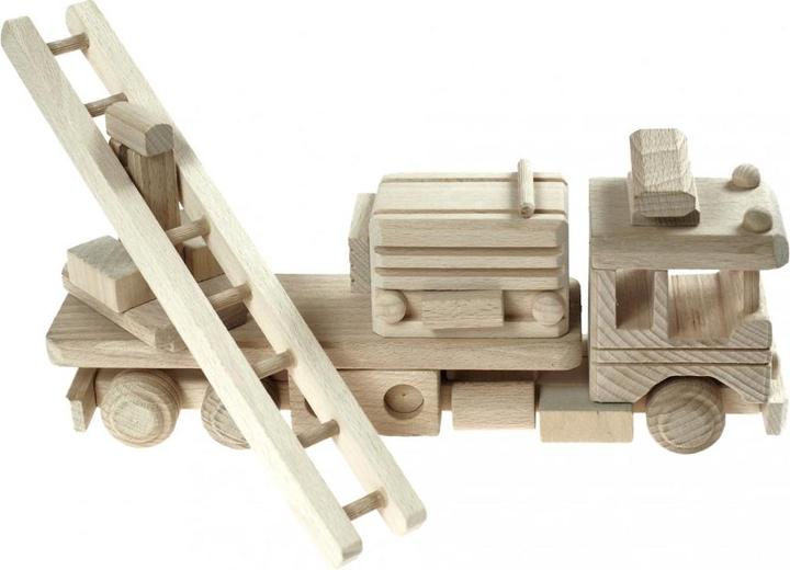 Actual product image Holzecke Fire brigade wooden toys for painting