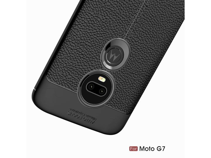 Image du produit Screenguard Motorola Moto G7 Plus Housse Leather Design TPU Cover (Motorola Moto G7 Plus)