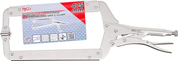 Immagine prodotto BGS Pinza autobloccante a collo di cigno 475 mm (475 mm)