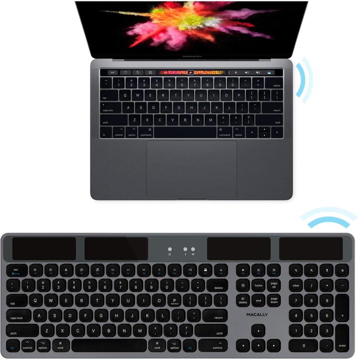 Immagine prodotto Macally Tastiera Bluetooth solare (US, Senza fili)