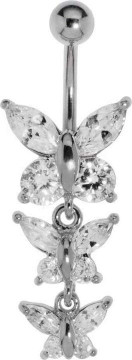 Actual product image Bijouteria Bellypiercing (Stainless steel, Brass, Crystal)