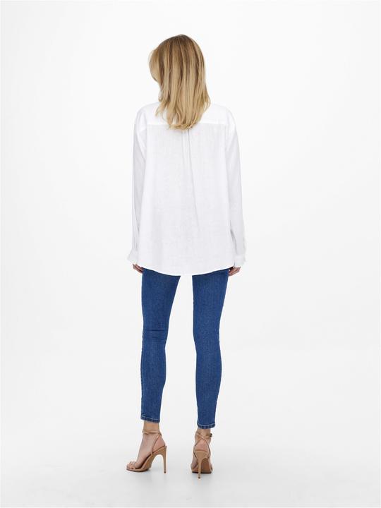 Actual product image Only Plain linen mix shirt (L)