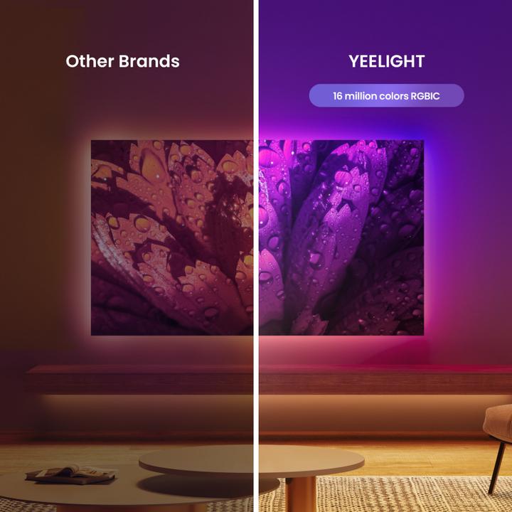 Image du produit Yeelight Light Strip Wi-Fi, OBSID RGBIC, 2m, noir (200 cm, Intérieur)