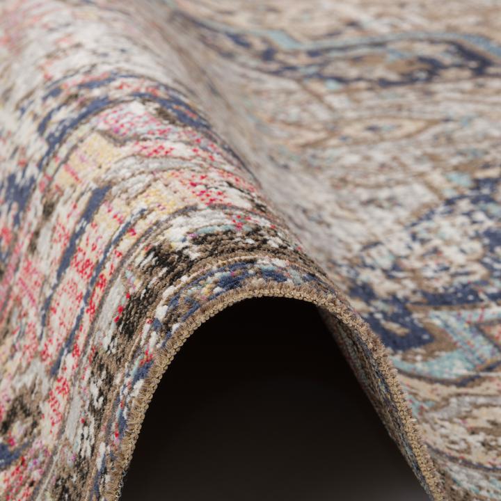 Image du produit Pergamon Kurzflor Designer Teppich Modern Vintage Orient Muster (120 x 170 cm)