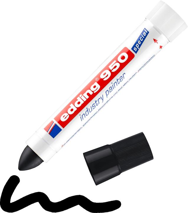 Actual product image Edding Industriemarker 950 (Black, 10 mm, 1 x)