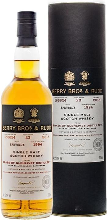 Actual product image Berry Bros & Rudd Braes of Glenlivet 1994 23 Year Old (Single Malt)