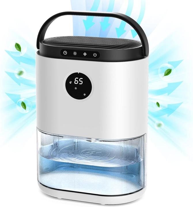 Actual product image Conopu luchtontvochtiger - Fluisterstille werking in ruimtes tot 50m2 - Ontvochtigt tot 800ml per dag - Sto (20 m²)