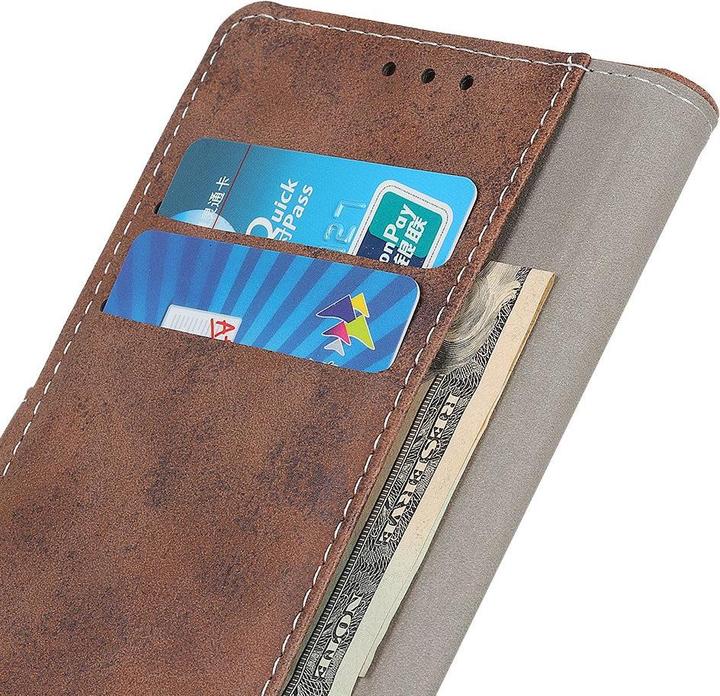Produktbild Cover-Discount Galaxy A12 - Vintage Etui Wildleder Optik braun (Samsung Galaxy A12)
