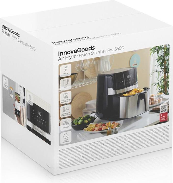 Image du produit JTI Friteuse sans huile - 1700 W - 5,5 l (Prise UE)