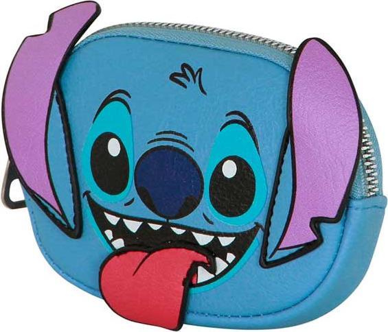 Karactermania Disney Lilo und Stitch Zungenkissen-Münzgeldbörse, blau, 12,5 x 9 cm