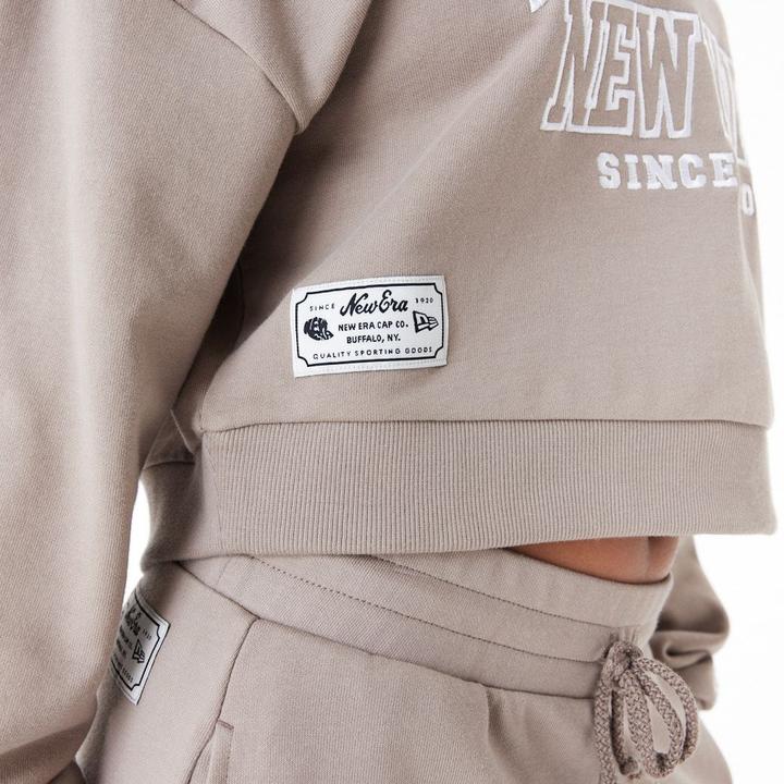 Immagine prodotto New Era Felpa con cappuccio in pile da donna marrone cenere (L)