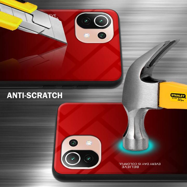 Produktbild Cadorabo TPU 2 Farben Glas Hülle (Xiaomi Mi 11 Lite, Xiaomi Mi 11 Lite 5G)