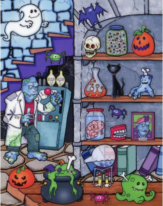 Amscan Monsters Lab Aufkleberbogen (4erPack)