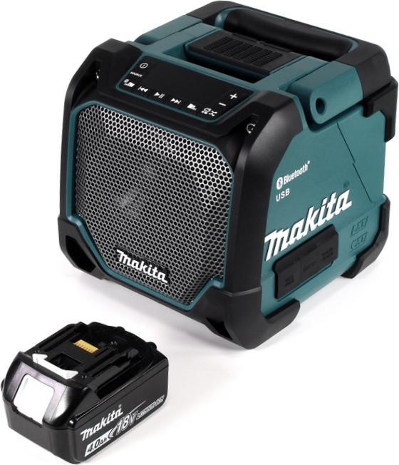 Actual product image Makita DMR 202 M1 Construction site loudspeaker 18V - for battery and mains operation, with Bluetooth (Bluetooth)