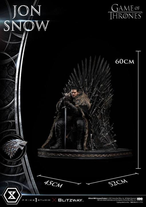 Actual product image Prime 1 Studio Game of Thrones statuette 1/4 Jon Snow 60 cm