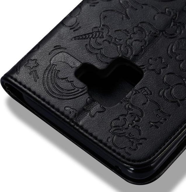 Produktbild MU Style Magnetische Lederhülle mit Einhorn Muster (Samsung Galaxy A8 (2018))