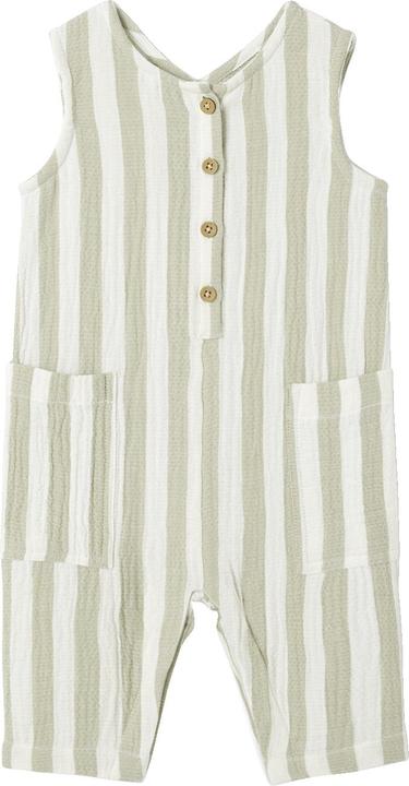 Actual product image Vertbaudet Gestreifter Baby Overall aus Musselin (62)