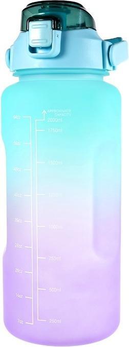 Immagine prodotto Stride Tragbare Fitness Trinkflasche mit Zeit Markierung (2 l)