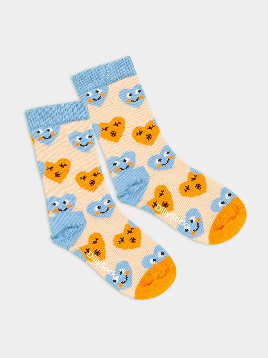 Image du produit DillySocks Lil Smiling Hearts (Une unité par pack, 15 - 18)