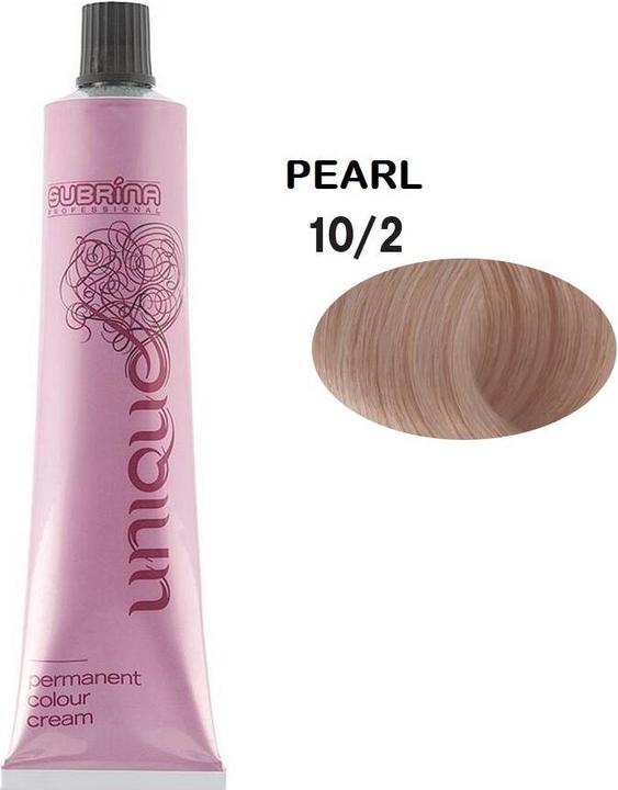Actual product image Subrina Professional Unique Permanent Hair Dye 102 Bright Pearl Blonde - 100 Ml (102 Bright Pearl Blonde)