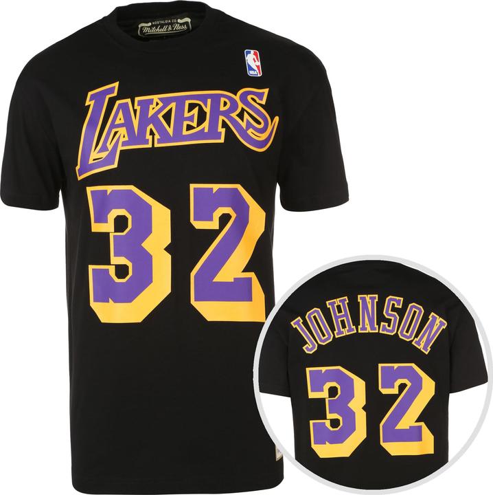 Immagine prodotto Mitchell & Ness N&N Tee Maglietta Magic Johnson Los Angeles Lakers Uomo (M)