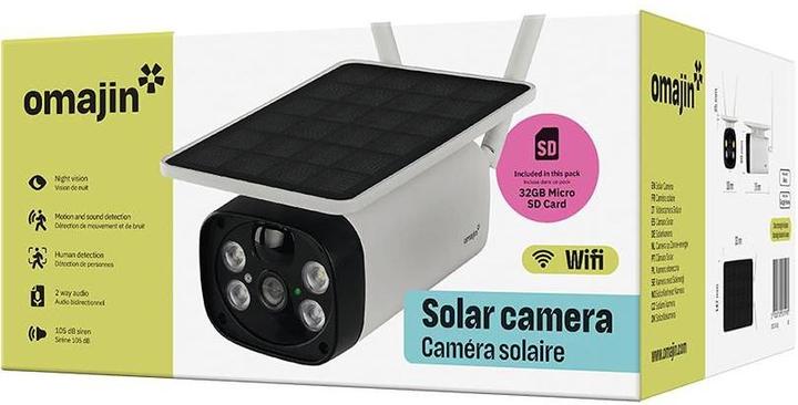 Produktbild Omajin Netzwerkkamera OMA-OSC-01-EU Solar/Akku/HD/Alarmsystem (1920 x 1080 Pixels)