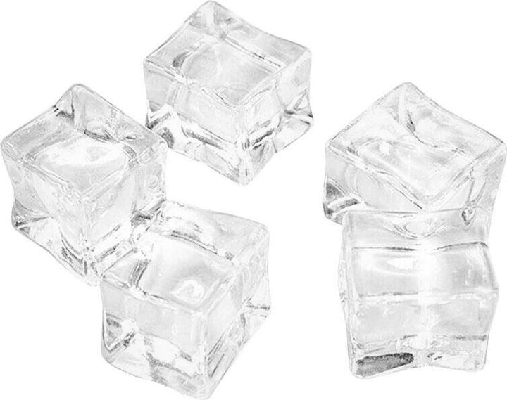 Actual product image JTI Acrylic ice cubes - props for photography - pack of 5 (Reusable ice cubes)