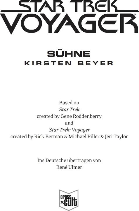 Actual product image Star Trek - Voyager 11: Sühne (German, Kirsten Beyer, 2018)