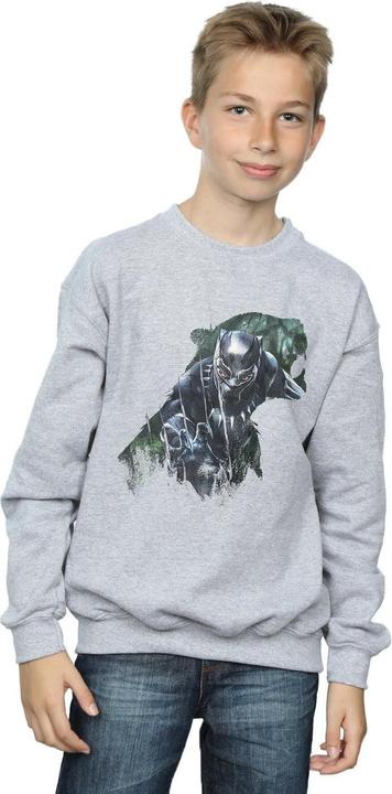 Actual product image Black Boys Wild Silhouette Cotton Sweatshirt (152, 158)
