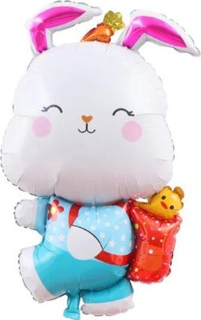 Produktbild MU Style Folienballon Osterhase mit Rucksack (1 x)