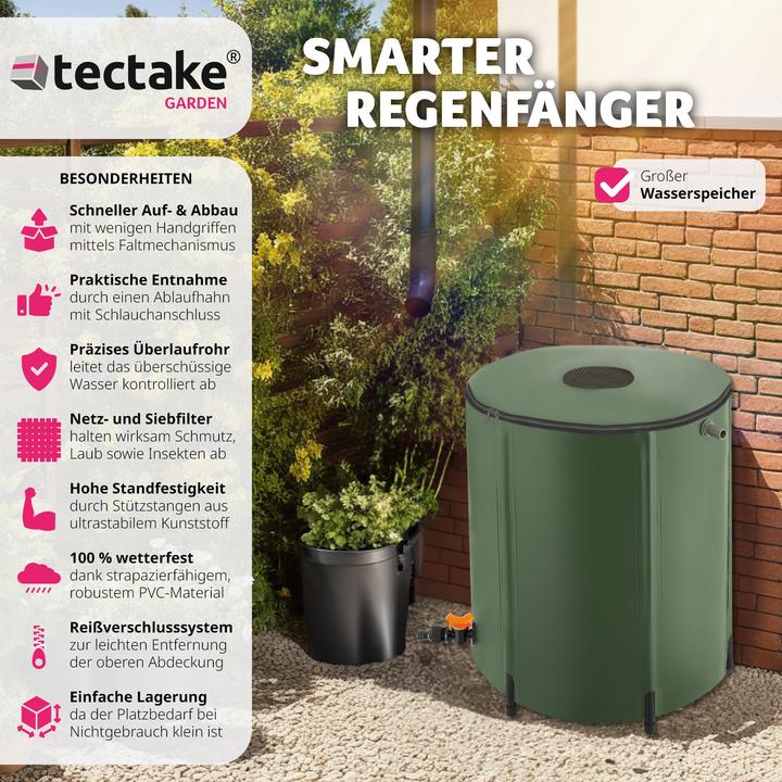 Immagine prodotto tectake Contenitore per acqua piovana (200 l)