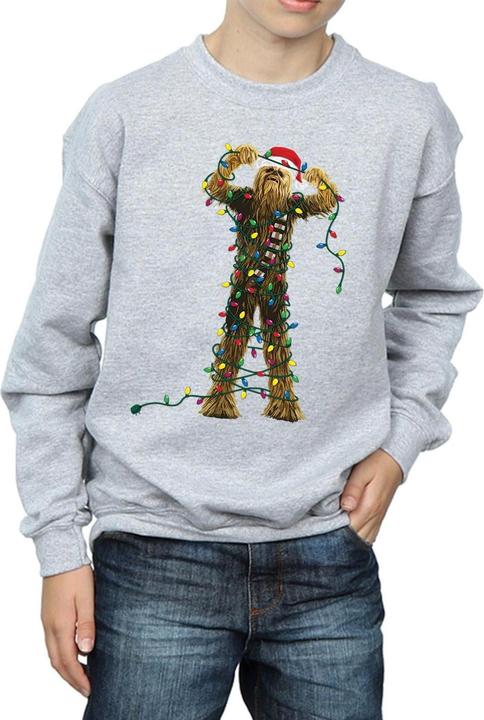 Immagine prodotto Star Wars Chewbacca Christmas Lights Felpa Ragazzi (152, 158)