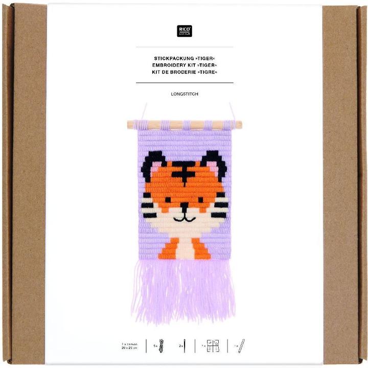 Immagine prodotto Rico Design Confezione da ricamo a punto lungo Tiger.100231