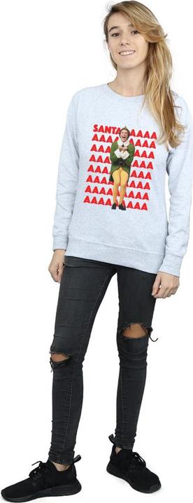 Immagine prodotto Elf Buddy Santa Scream Felpa Donna (L)