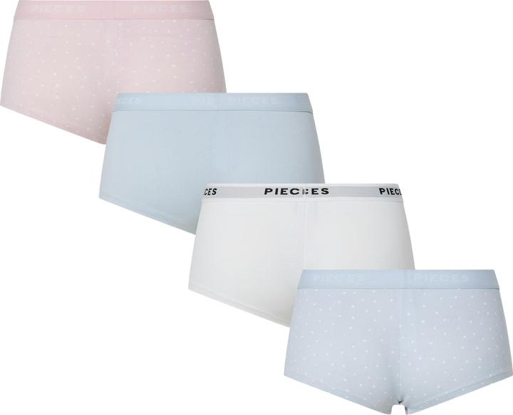 Image du produit Pieces Pclogo Lady 4 Pack Aop/Solid Noos Bc (S, paquet de 4)