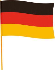 Immagine prodotto Riethmüller Bandiera Germania con asta, 70x90 cm