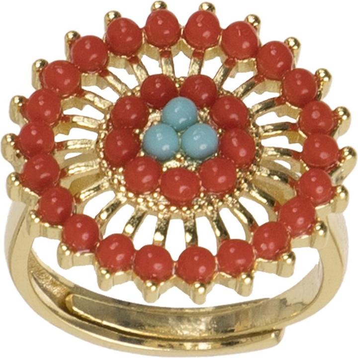 Produktbild Uzurii The Ring Amazon Flower Red (One Size, 925 Silber)