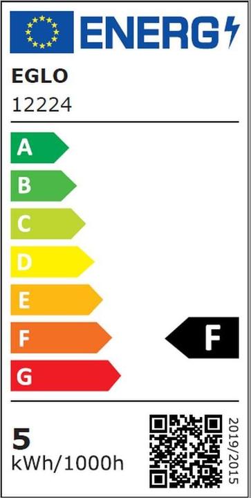Energie-Label EGLO Leuchtmittel (E27, 4.90 W, 500 lm, 1 x, F)