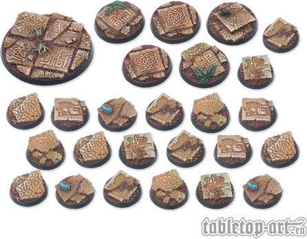 Tabletop-Art Lizard City Bases - Starter DEAL Round (20-5-1)
