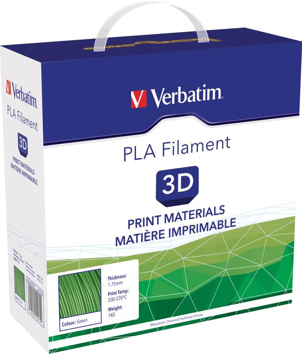 Actual product image Verbatim Filament (PLA, 1.75 mm, 1000 g, Green)