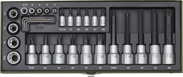 Actual product image Proxxon TX socket wrench special set